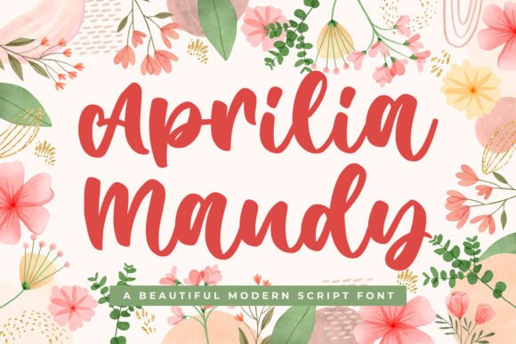 Aprilia Maudy: A Sweet Script Font for Your Brand
