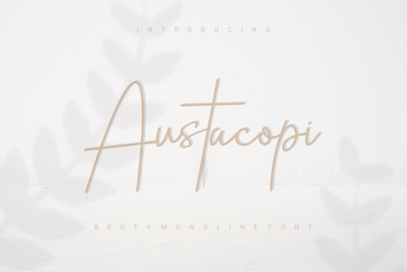 Austacopi: A Thin Handwritten Font for Creative Brands