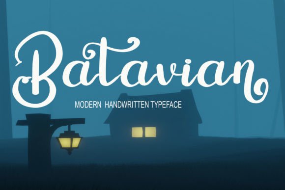 Batavian Font: A Simple Handwritten Typeface for Small Business Branding
