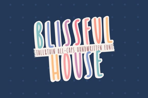 Blissful House: A Clean Handwritten Font for Editorial Design