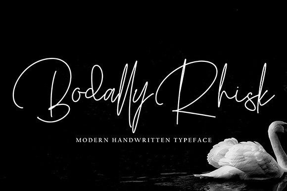 Bodally Rhisk: A Handwritten Font for Editorial Grace