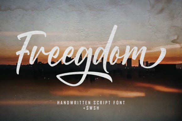 Freegdom Font: Modern Handwritten Style