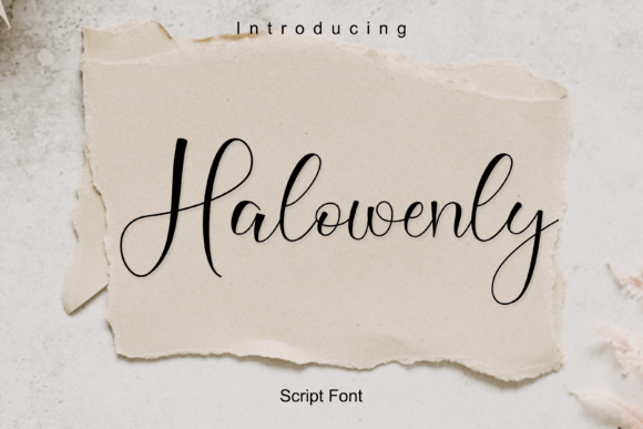 Halowenly: A Fresh Handwritten Font