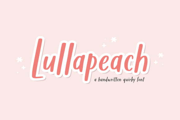 Lullapeach: A Handwritten Font for Crafters