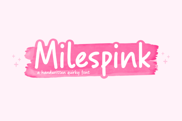 Milespink: A Quirky Handwritten Font