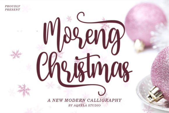 Moreng Chistmas: A Script Font for Campaigns