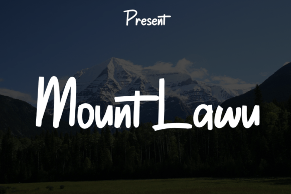 Mount Lawu: A Script Typeface for Elegant Design