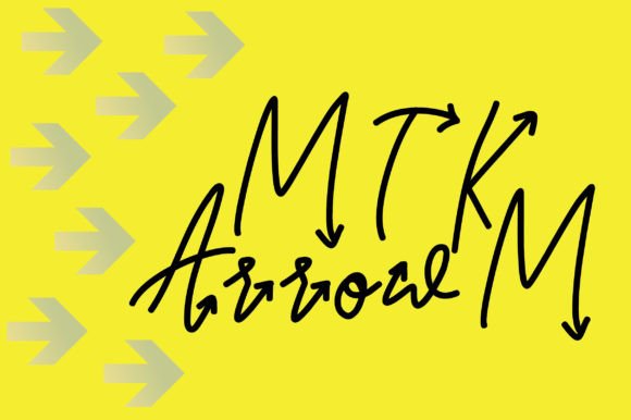 Mtk Arrowm Font: Quirky & Creative