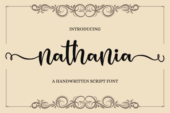 Nathania: A Timeless Handwritten Font