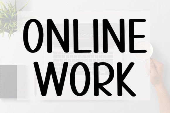 Online Work Font: A Casual Typeface for Real Branding