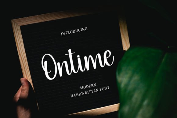 Ontime: A Timeless Handwritten Font for Makers