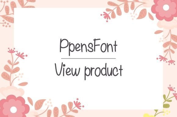 Ppens: A Friendly Handwritten Font