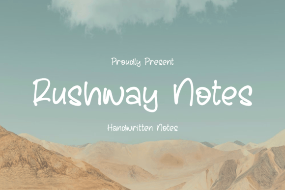 Rushway Notes: A Handwritten Font for Editorial Design