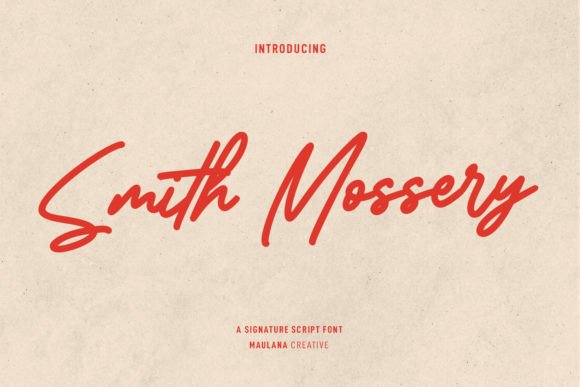 Smith Mossery: The Perfect Script Font for Handmade Brands