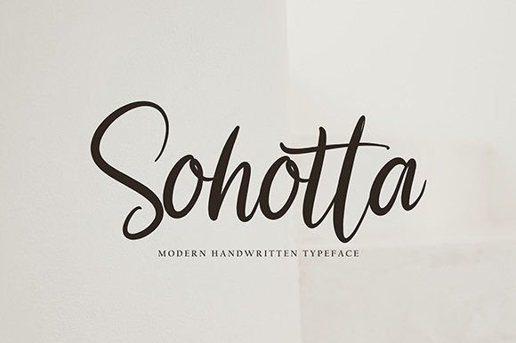 Sohotta: A Handwritten Font for Elegant Design