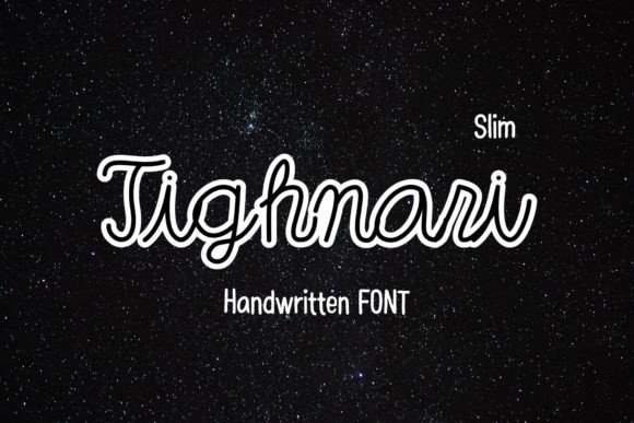 Tighnari Slim: The Handwritten Font for Clear Campaigns