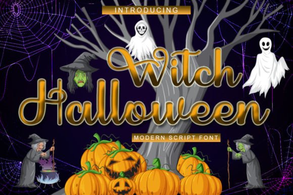 Witch Halloween Font for Business Branding