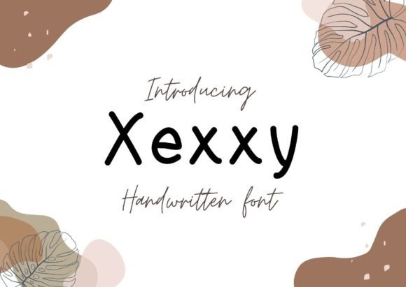 Xexxy: A Handwritten Font for Creative Publishing